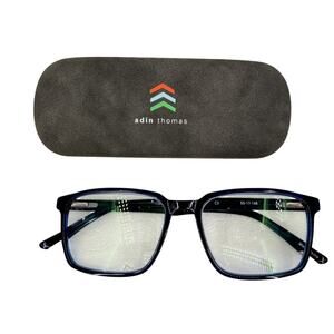 Adin Thomas AT-514 Europa Mens Eyeglass Frames Lenses Case For Parts Replacement